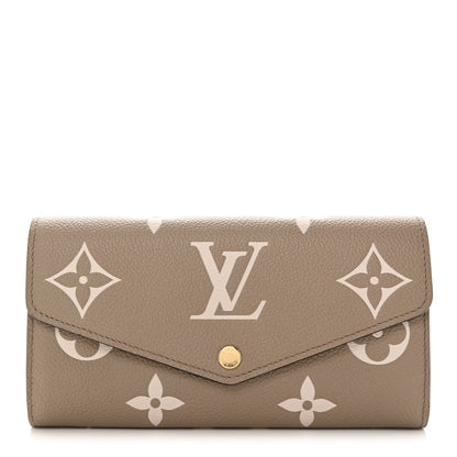 Louis Vuitton Empreinte Monogram Giant Sarah Wallet Tourterelle Creme 1 of 7