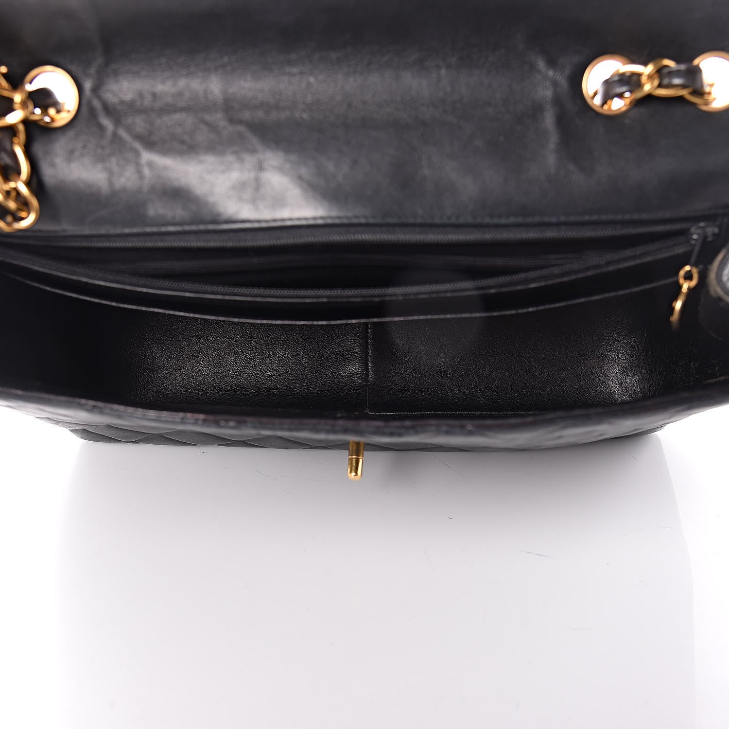 Chanel Lambskin Quilted Jumbo Single Flap Black 6 of 22