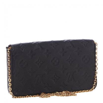 Louis Vuitton Empreinte Pochette Felicie Chain Wallet Black 4 of 9