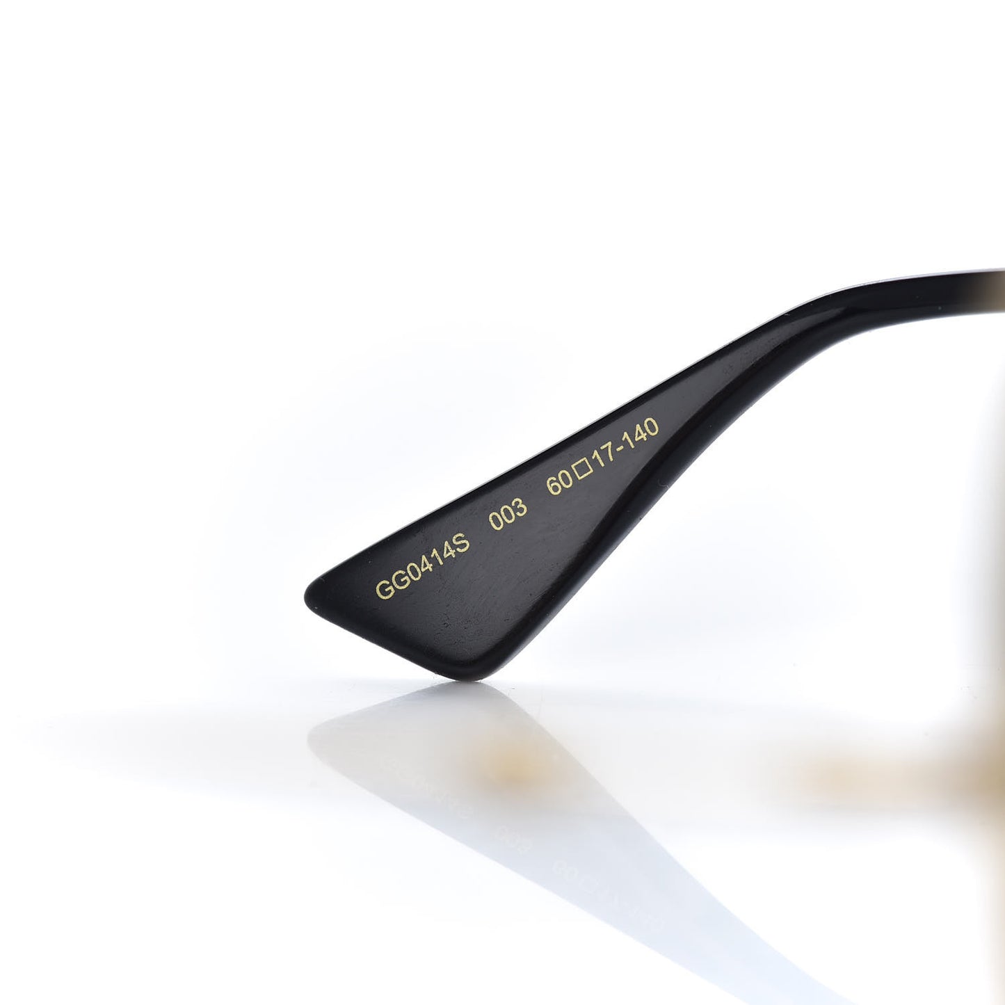 Rectangular Frame Sunglasses GG0414S Black