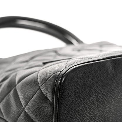 Chanel Caviar Quilted Medallion Tote Black 10 of 13
