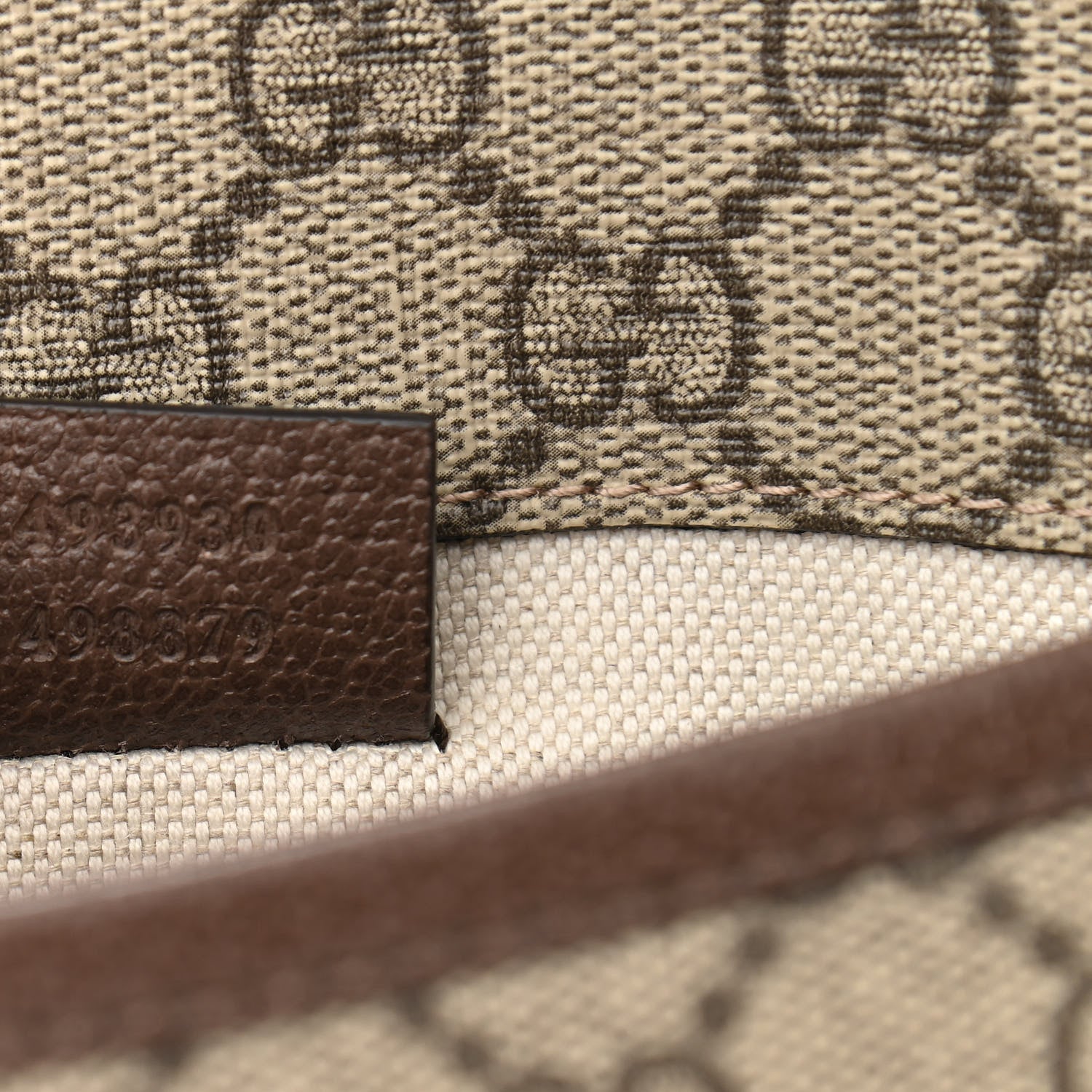 Gucci GG Supreme Monogram Neo Vintage Web Belt Bag Brown 7 of 11