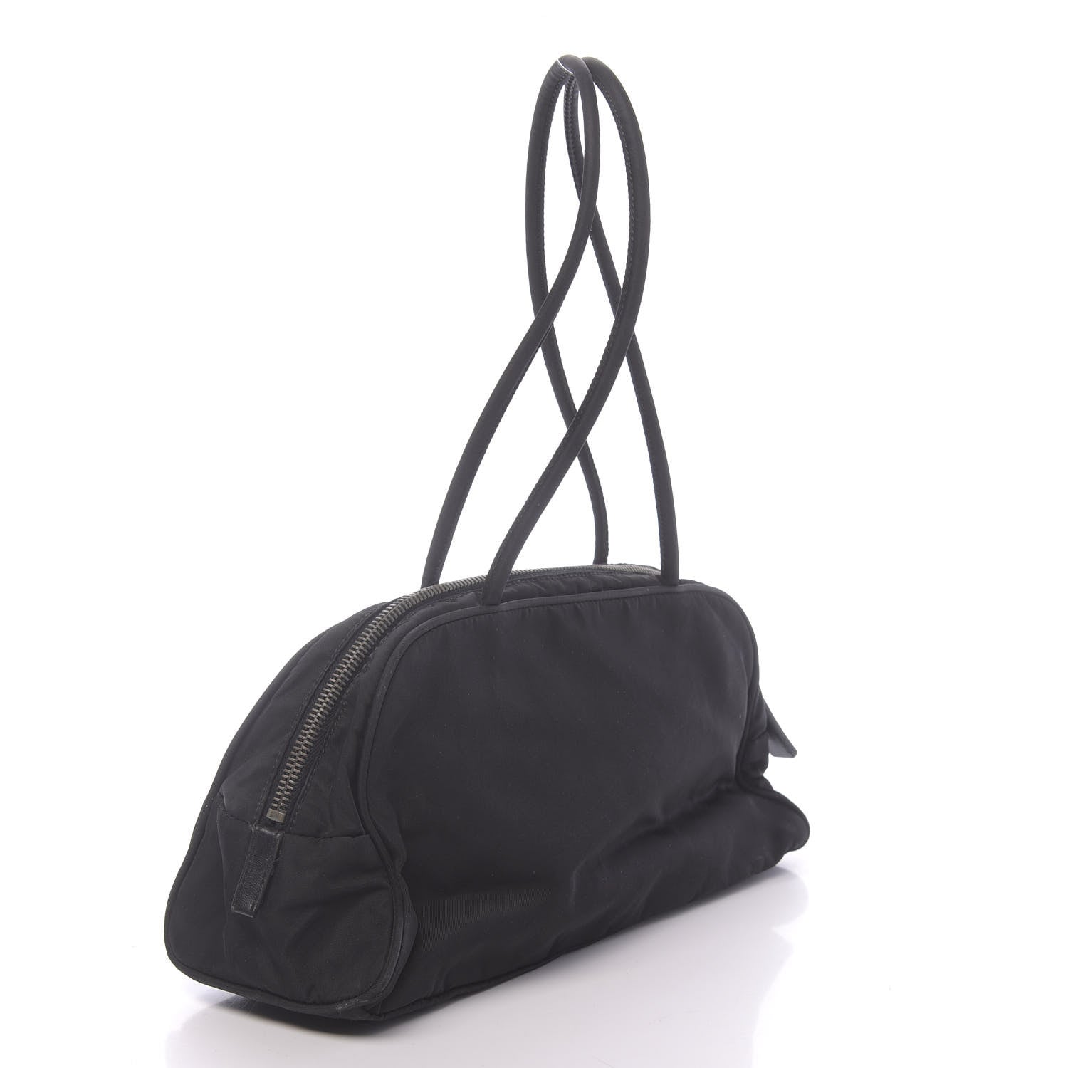Prada Tessuto Nylon Shoulder Bag Black 3 of 9