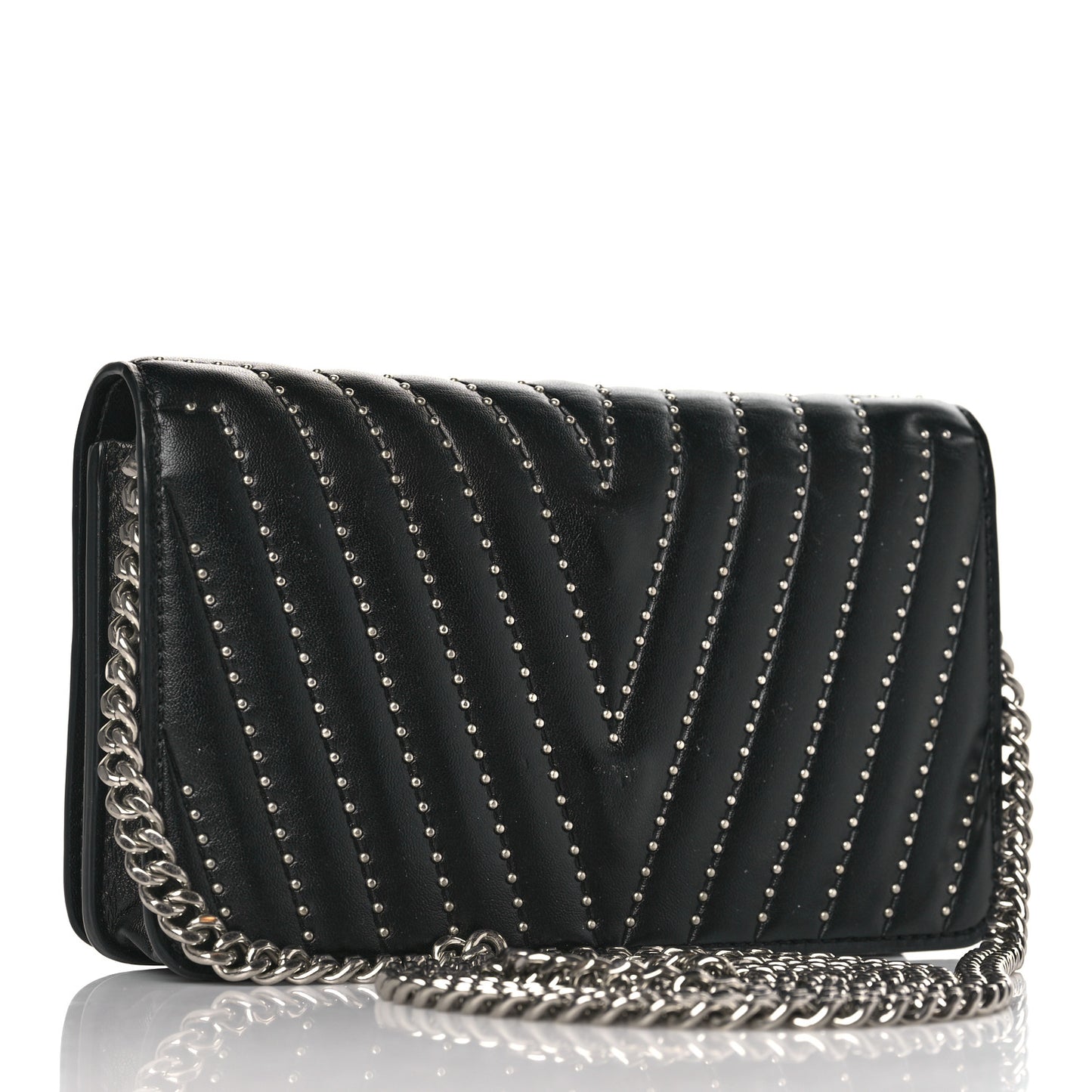 Alter Nappa Studded Star Small Flap Shoulder Bag Black