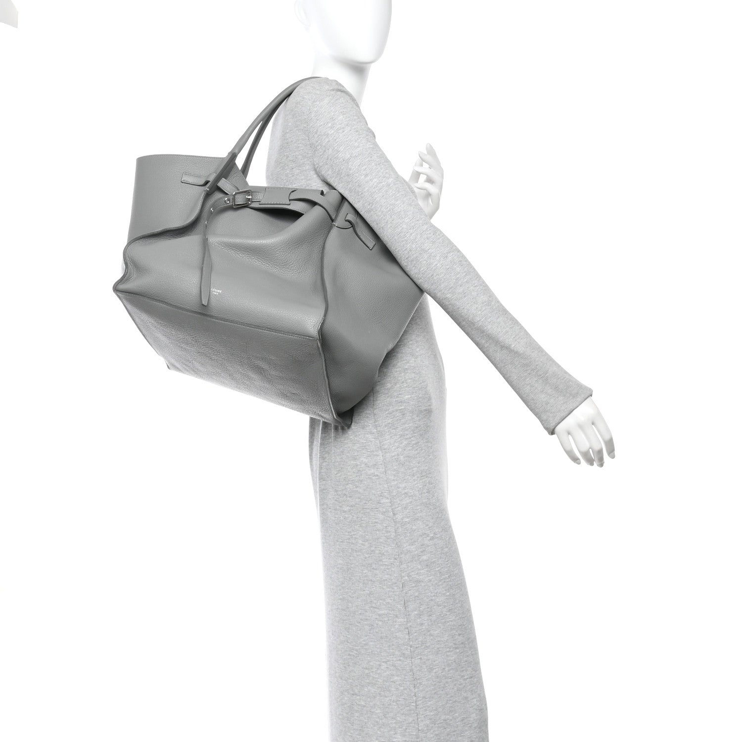 Celine Supple Grained Calfskin Medium Big Bag Grey 2 of 13
