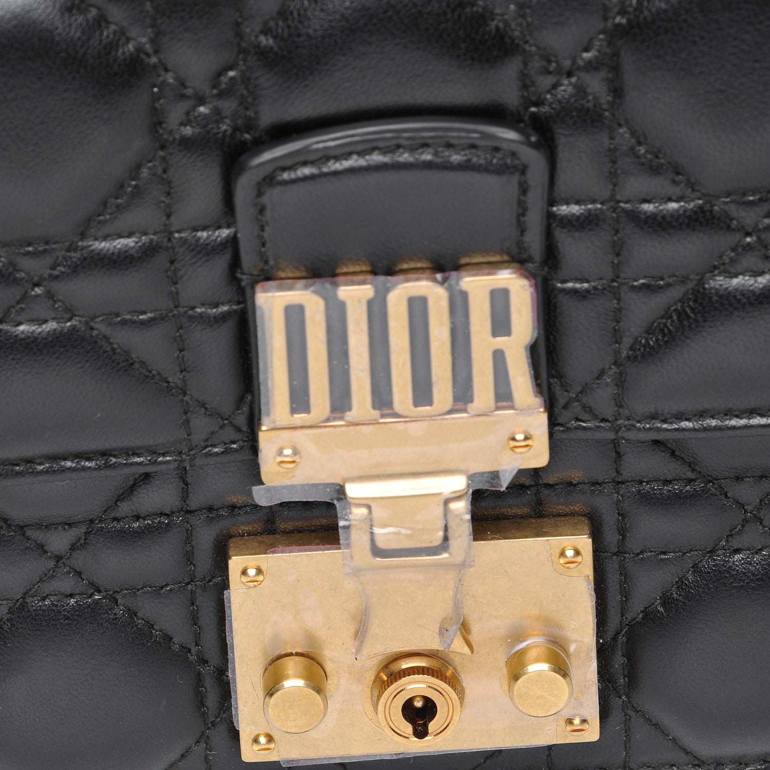Christian Dior Lambskin Cannage Small Dioraddict Flap Bag Black 6 of 11