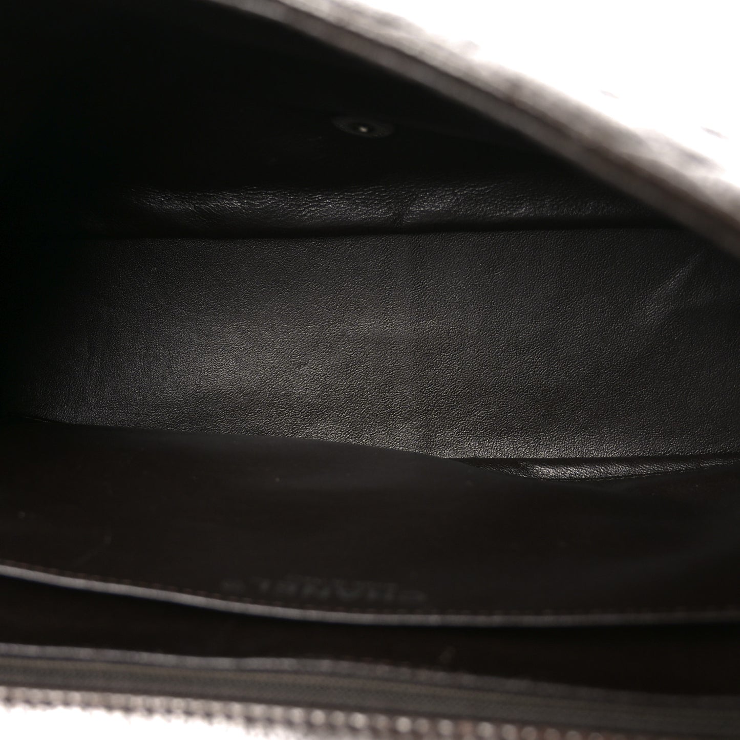 Caviar Quilted Jumbo Single Flap Dark Brown