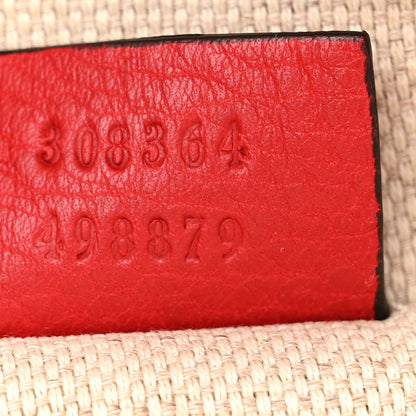 Gucci Pebbled Calfskin Small Soho Disco Bag Tabasco Red 7 of 12