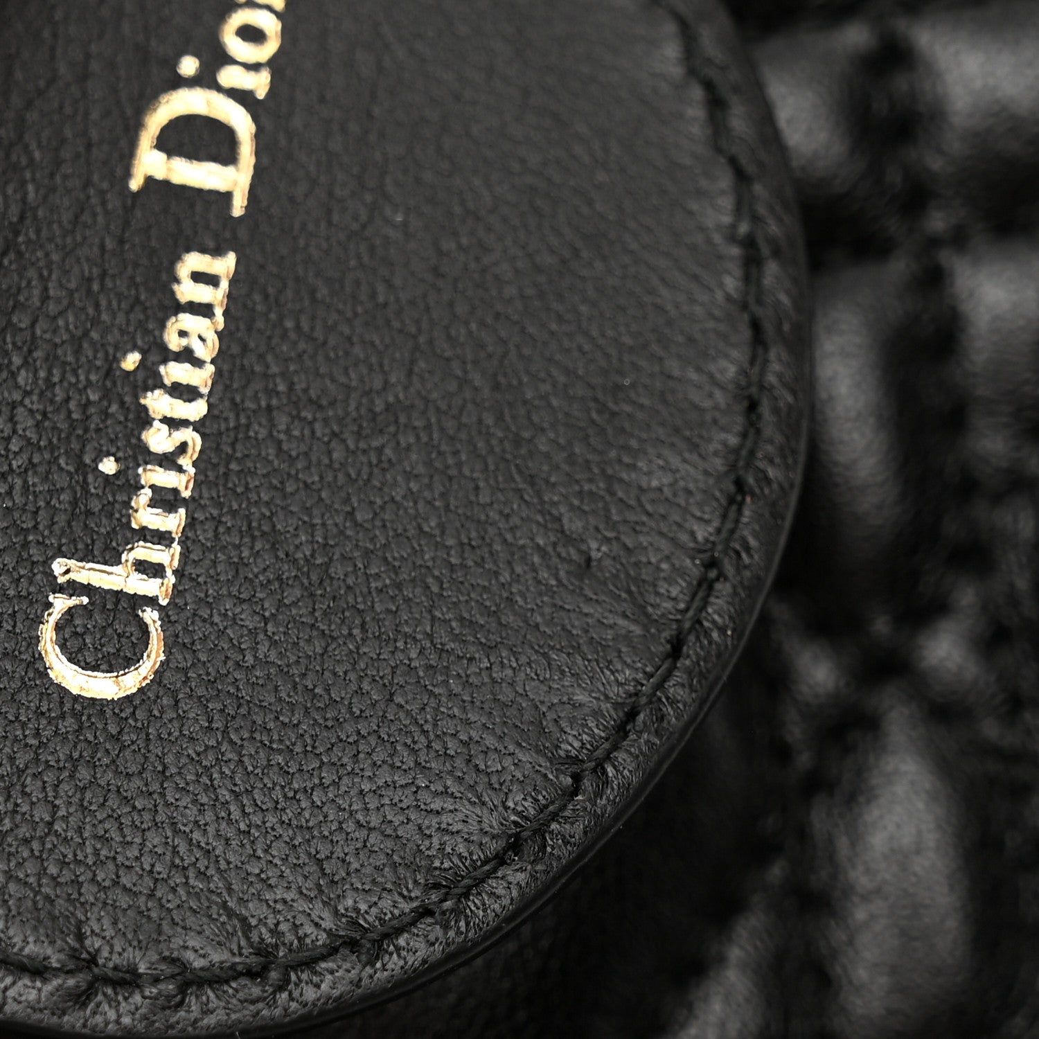 Christian Dior Lambskin Cannage Large Lady Dior Black 16 of 17