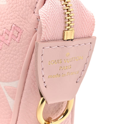 Louis Vuitton Empreinte Monogram Giant Broderies Mini Pochette Accessories Pink Creme 6 of 10