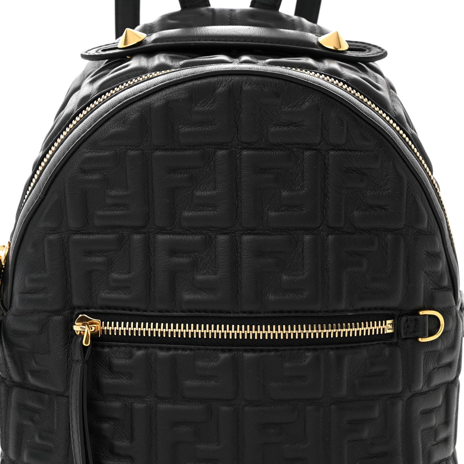 Fendi Nappa FF 1974 Embossed Mini Backpack Black 8 of 10