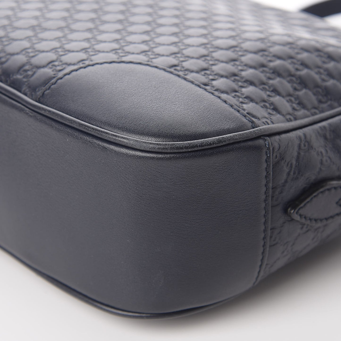 Soft Microguccissima Mini Bree Messenger Bag Blue