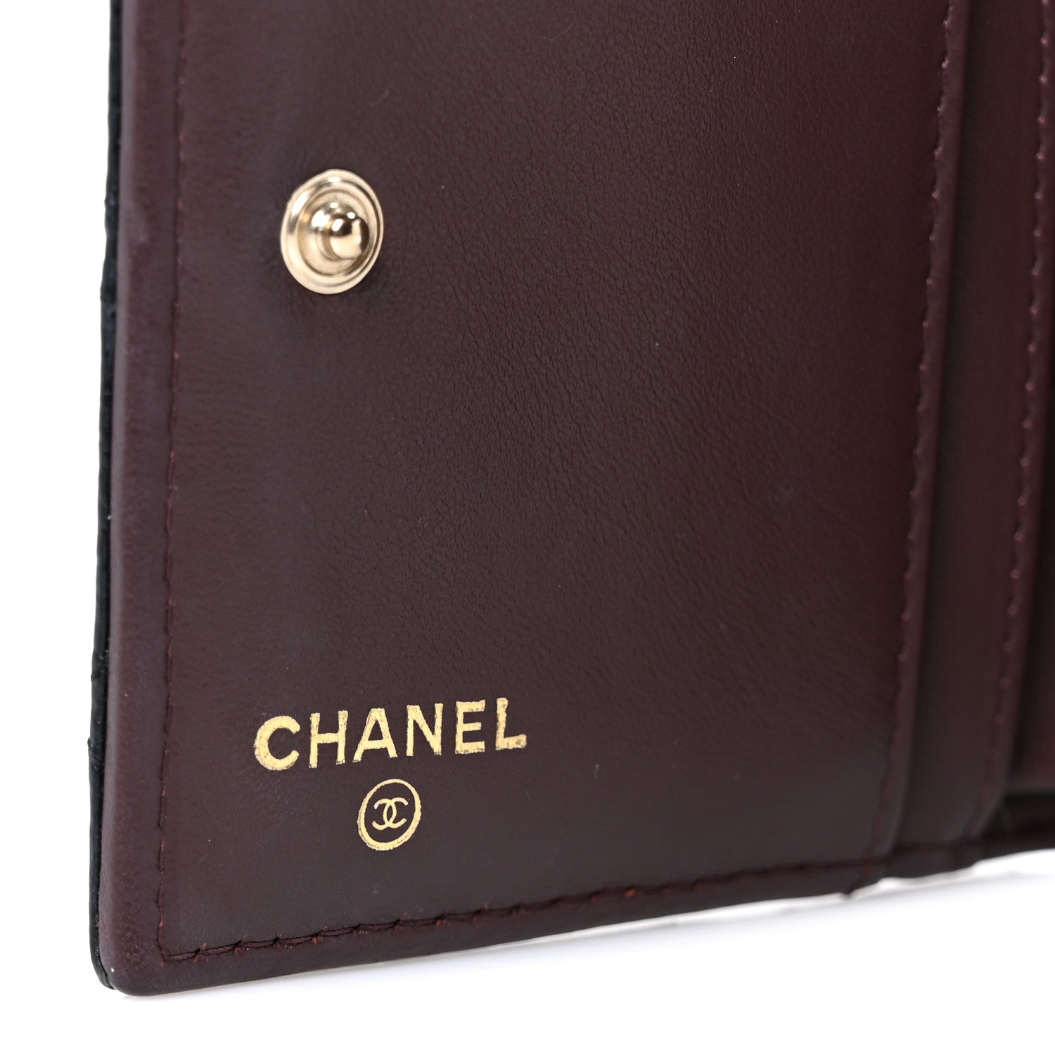 Chanel Caviar Quilted CC Zip Compact Wallet Black 7 of 12