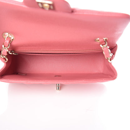 Chanel Iridescent Caviar Quilted Mini Rectangular Flap Pink 5 of 10