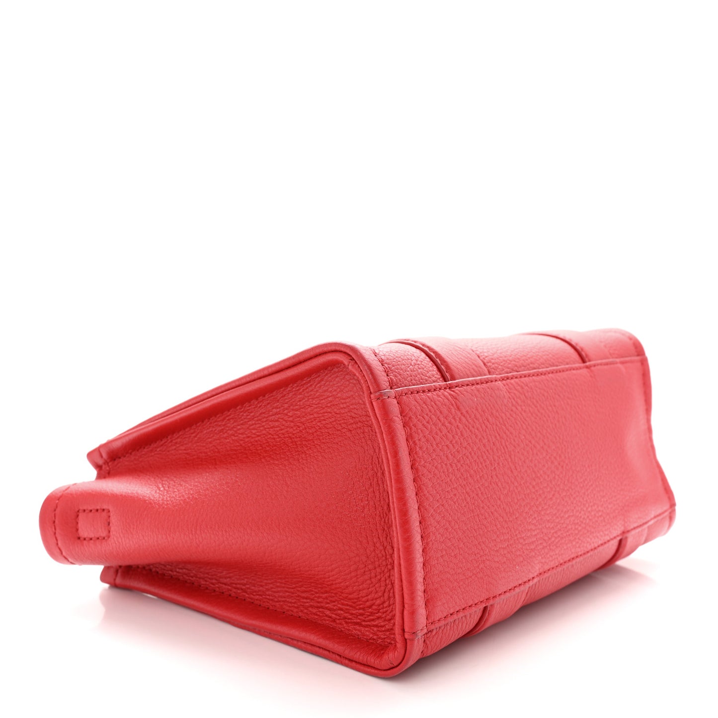 Grained Calfskin Small The Tote Bag True Red