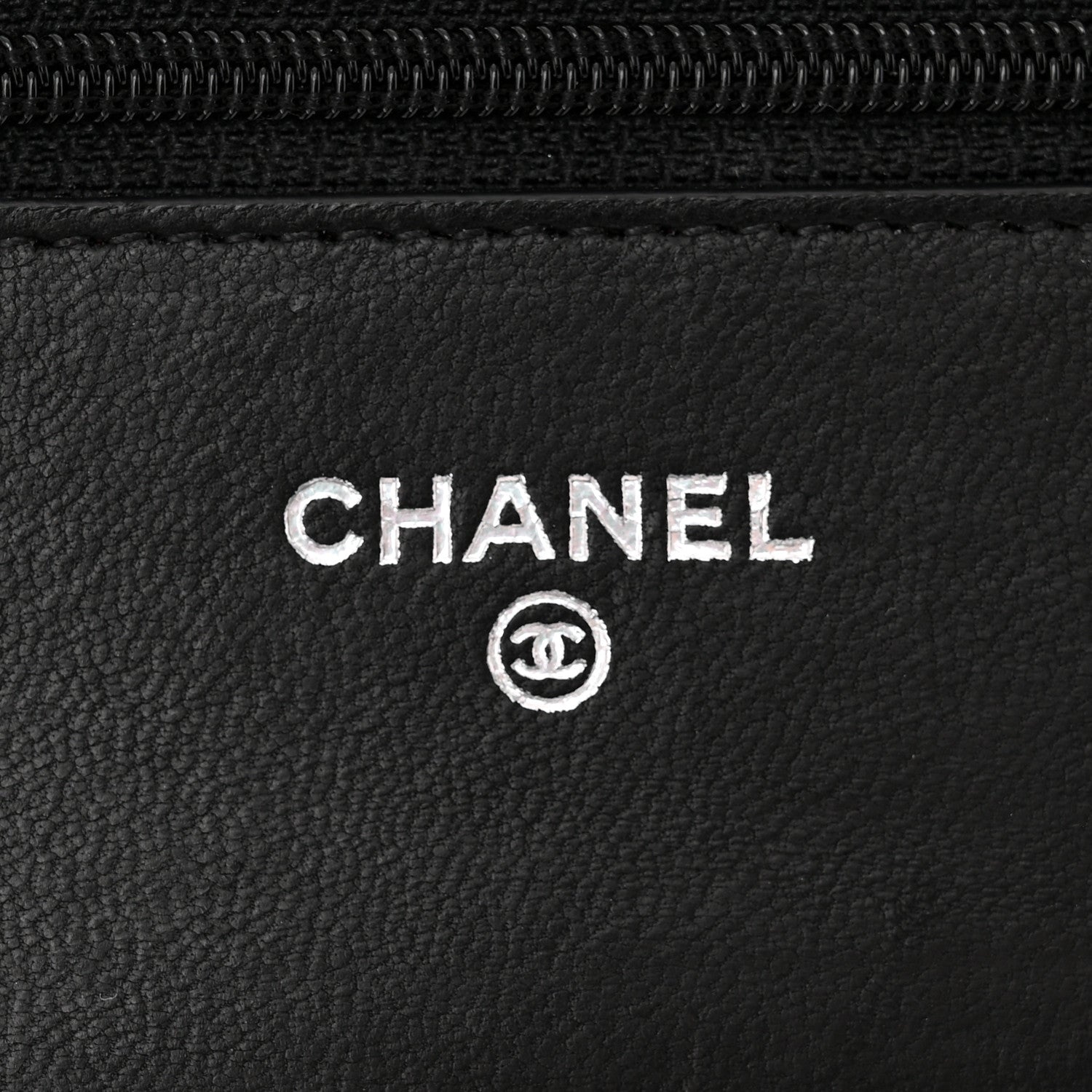 Chanel Lambskin Quilted Wallet On Chain WOC Black 6 of 13