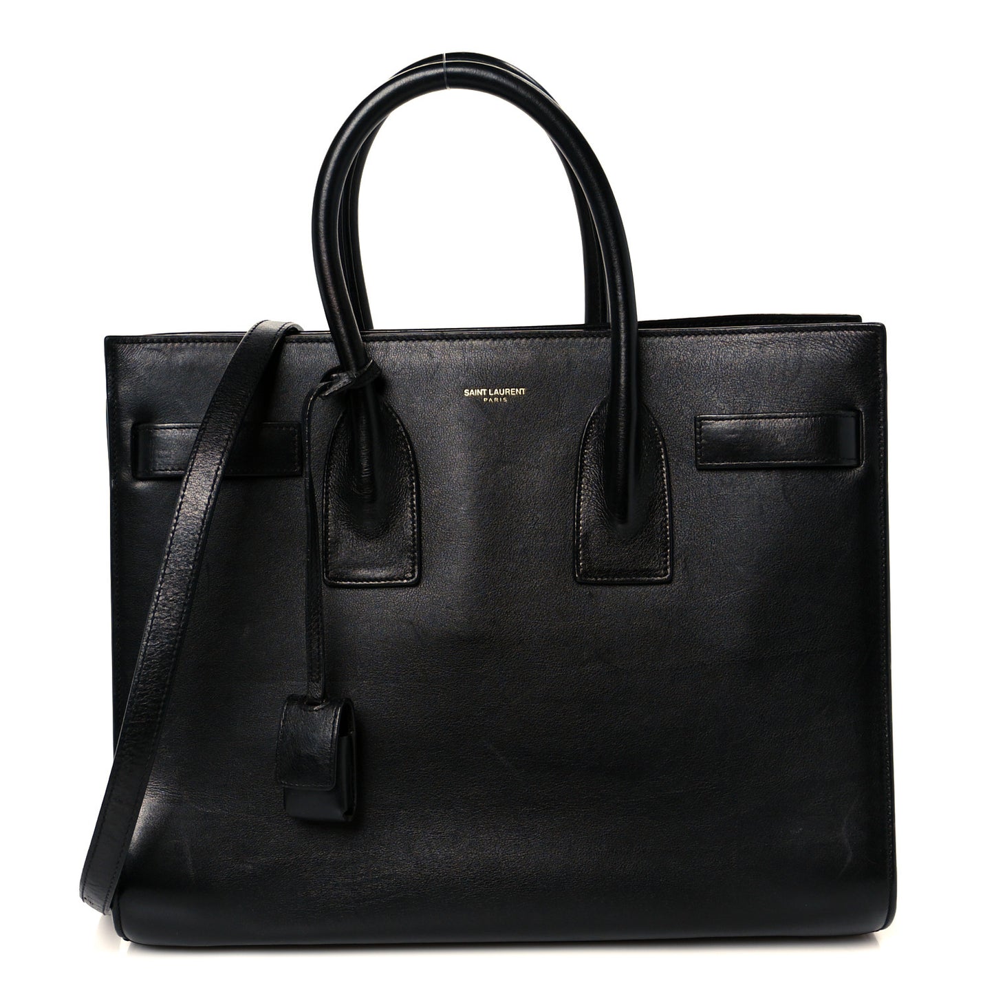 Calfskin Small Sac De Jour Black