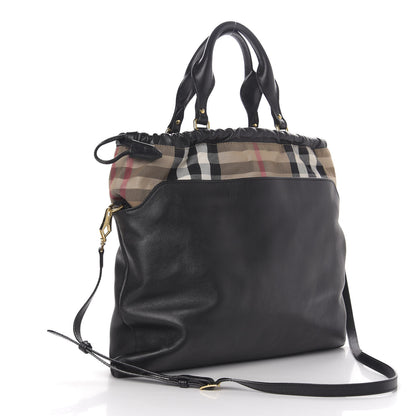 Burberry Calfskin House Check Big Crush Black 3 of 10