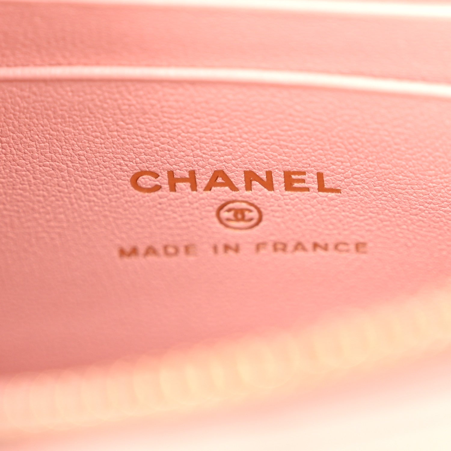 Chanel Lambskin Quilted CC Pouch Wristlet Pink 6 of 12