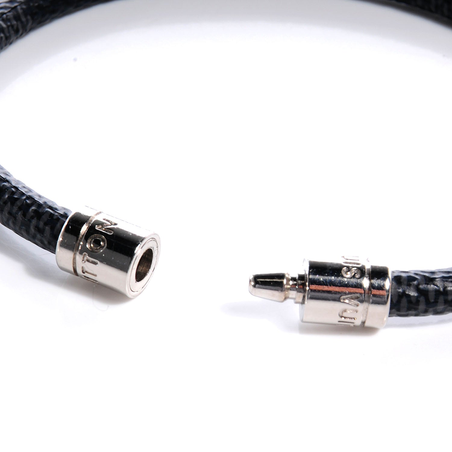 Louis Vuitton Damier Graphite Keep It Bracelet 19 4 of 5