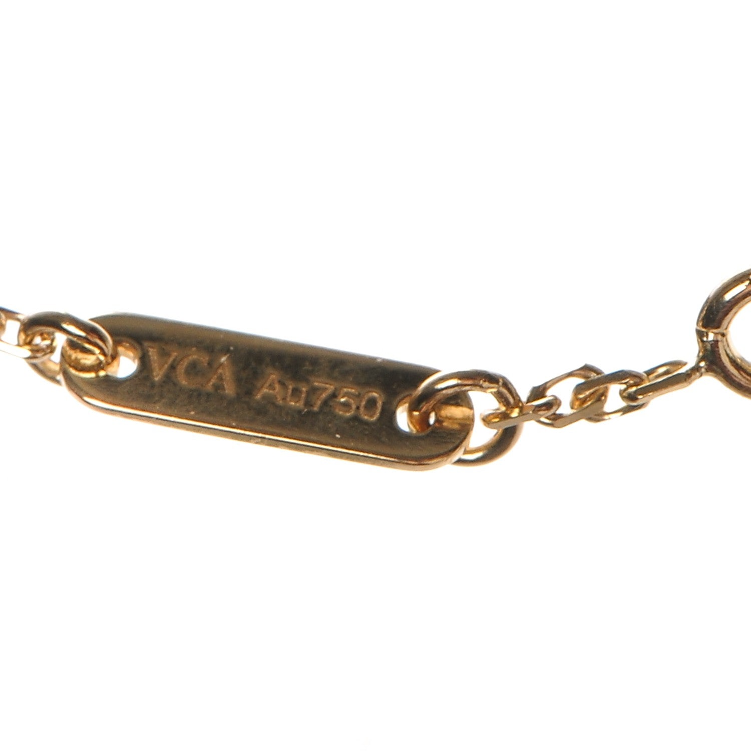 Van Cleef & Arpels 18K Yellow Gold Mother of Pearl Sweet Alhambra Bracelet 8 of 9