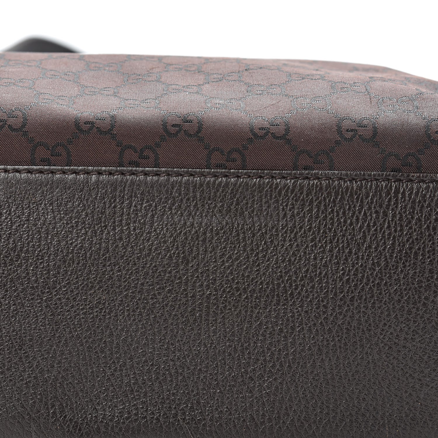 Gucci Nylon Monogram Large Tote Dark Brown 13 of 14