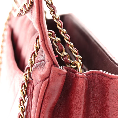 Chanel Lambskin Quilted Jumbo Coco Vintage Flap Burgundy 17 of 22