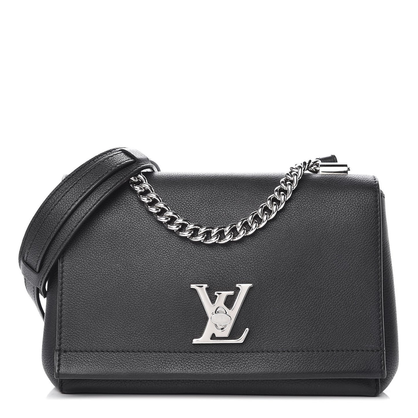 Calfskin Lockme II Chain Bag BB Black