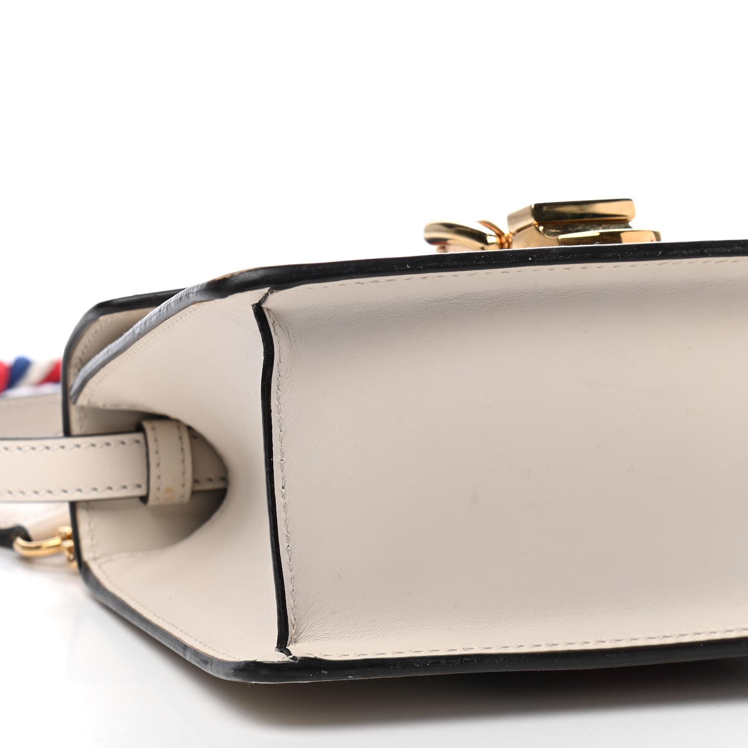 Gucci Calfskin Mini Sylvie Top Handle Bag White 6 of 11