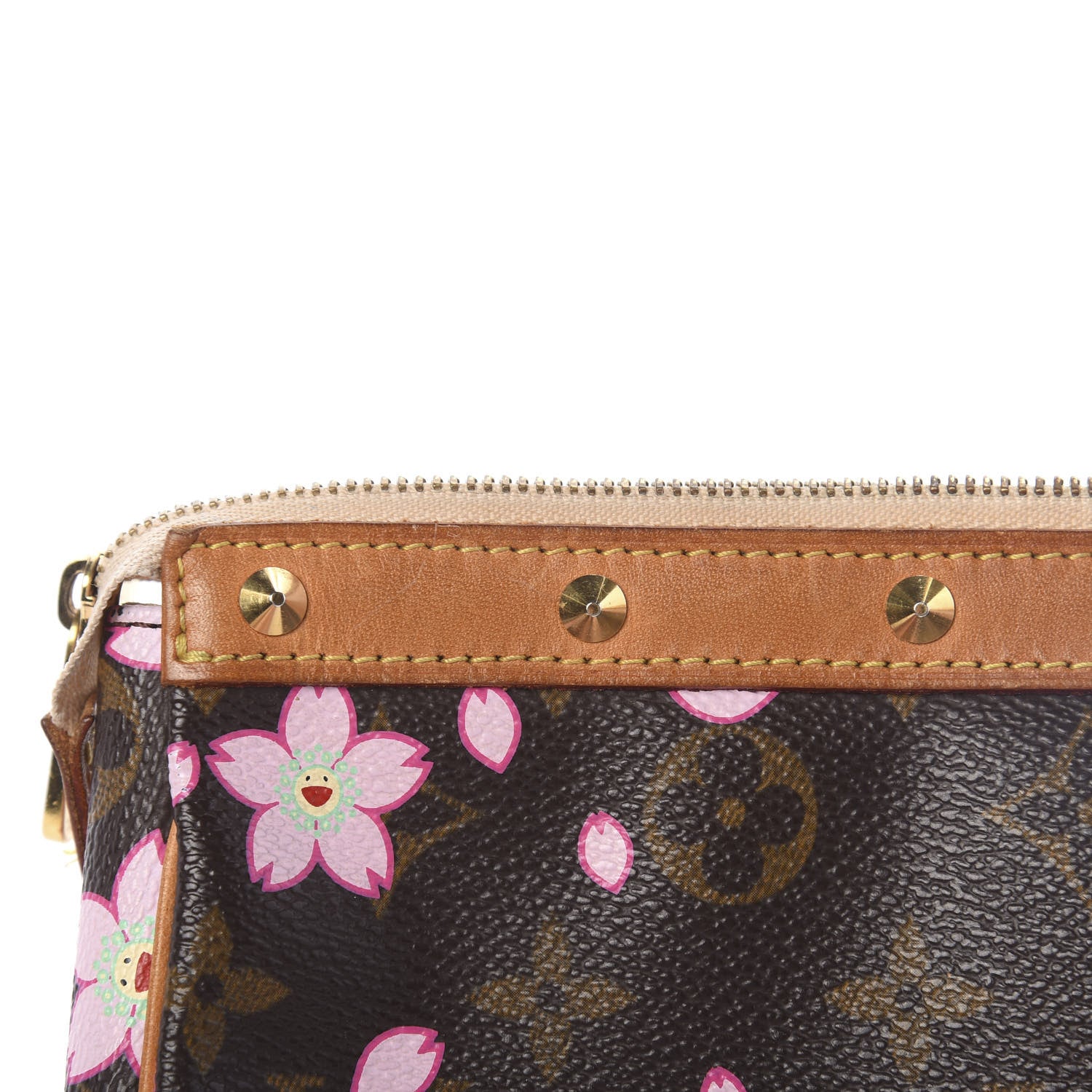 Louis Vuitton Monogram Cherry Blossom Pochette Accessories Brown 10 of 17