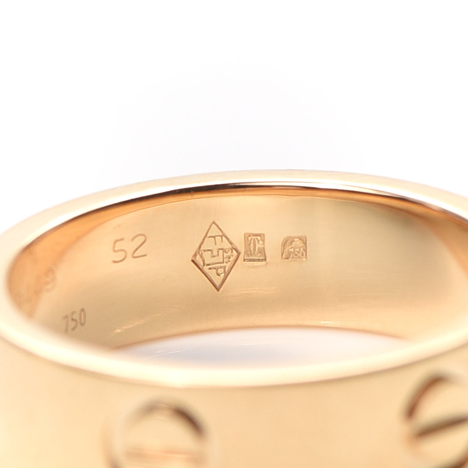 Cartier 18K Yellow Gold 5.5mm LOVE Ring 52 6 5 of 5
