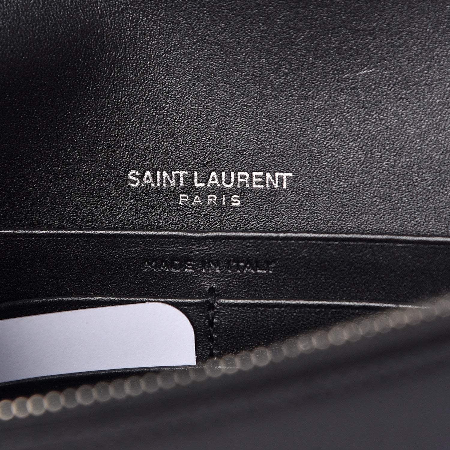 Saint Laurent Smooth Calfskin Classic Monogram Kate Tassel Chain Wallet Black 6 of 12