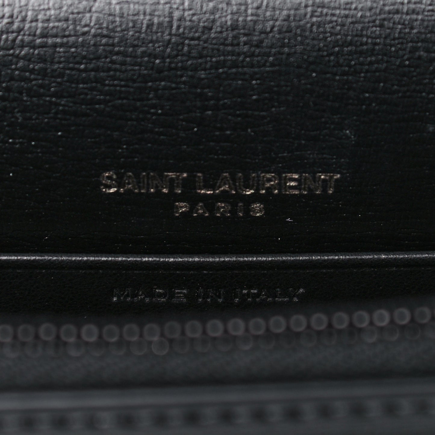 Calfskin Monogram Sunset Chain Wallet Black