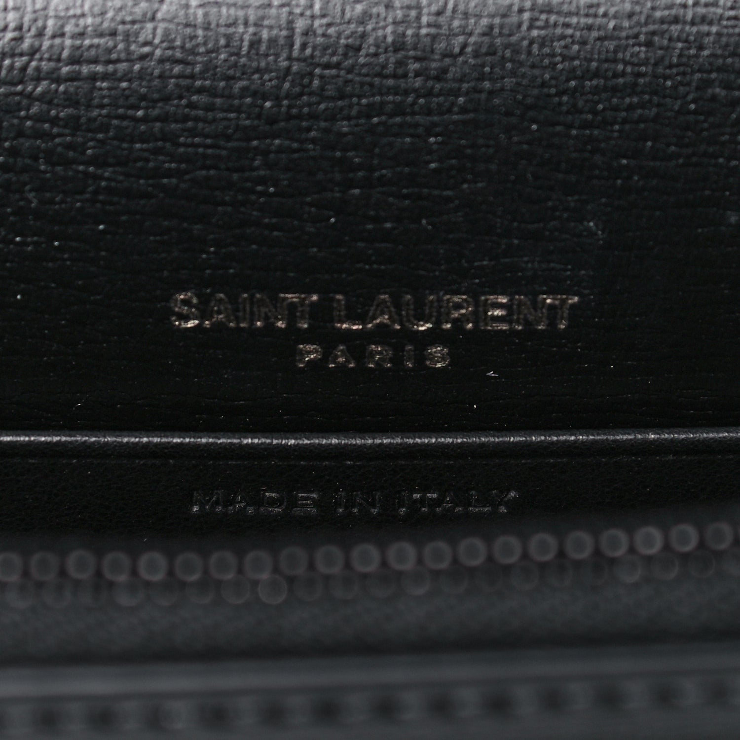 Saint Laurent Calfskin Monogram Sunset Chain Wallet Black 6 of 10