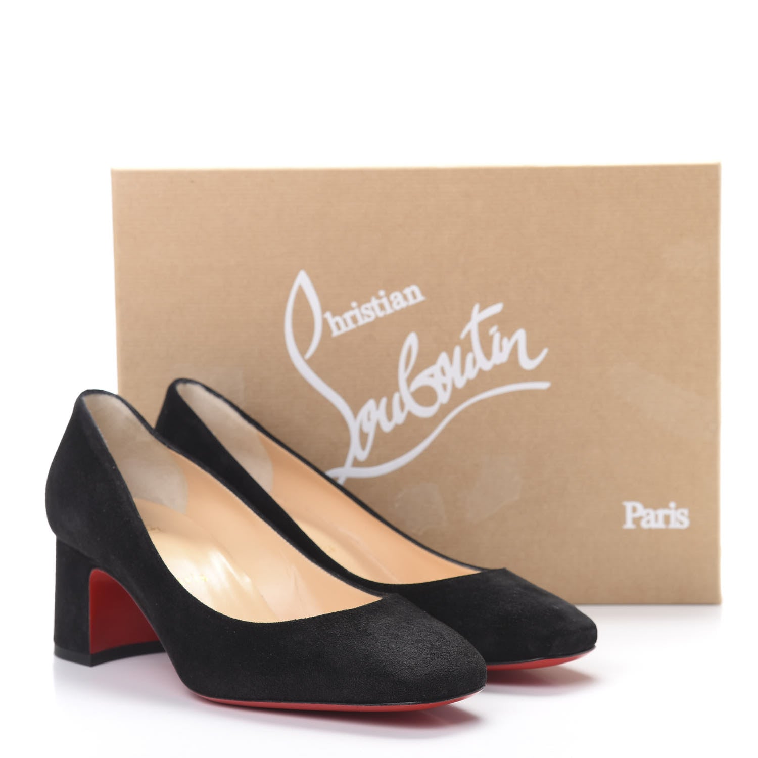 Christian Louboutin Veau Velours Donna Studs 55 Pumps 37 Black 9 of 9