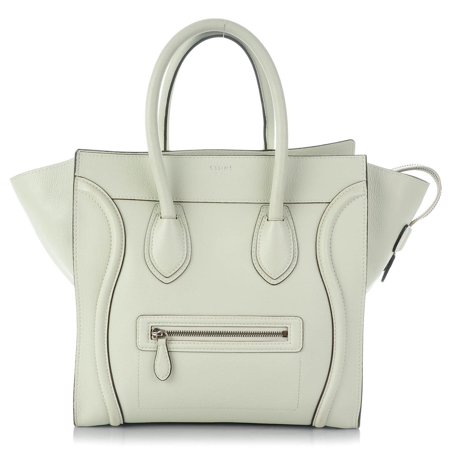 Drummed Calfskin Mini Luggage Lune