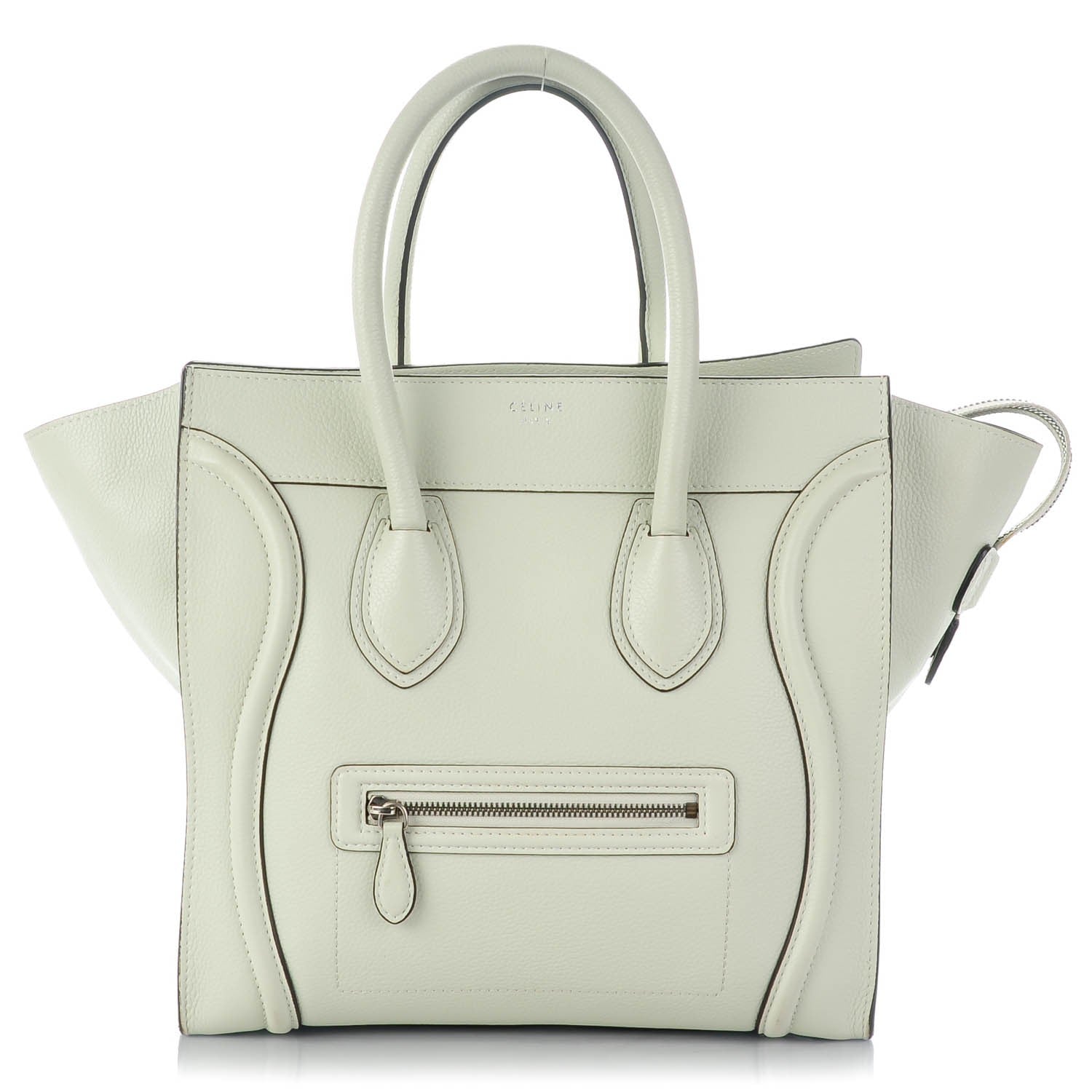 Celine Drummed Calfskin Mini Luggage Lune 1 of 7