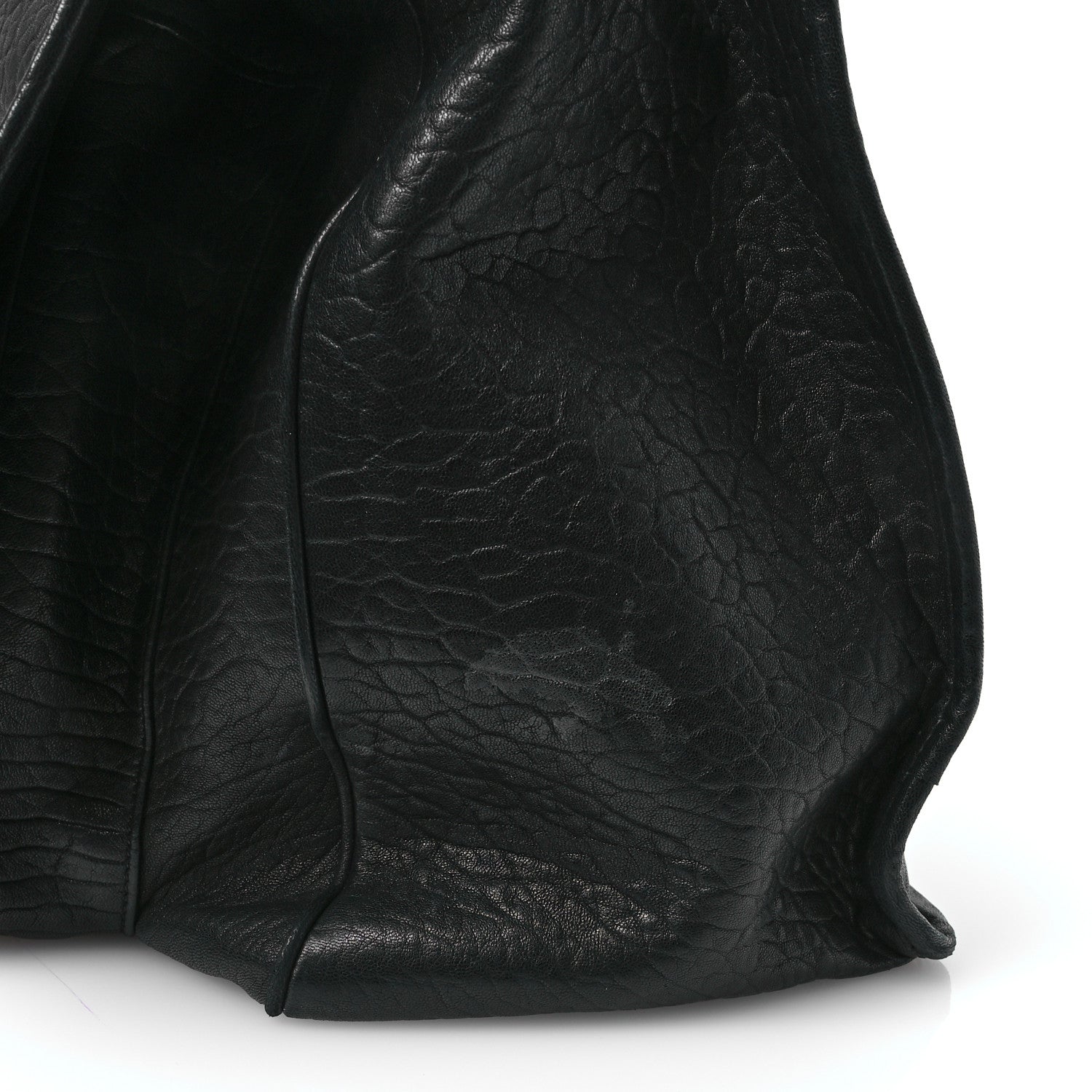 Saint Laurent Grained Lambskin Monogram Oversized Niki Chain Satchel Black 11 of 12