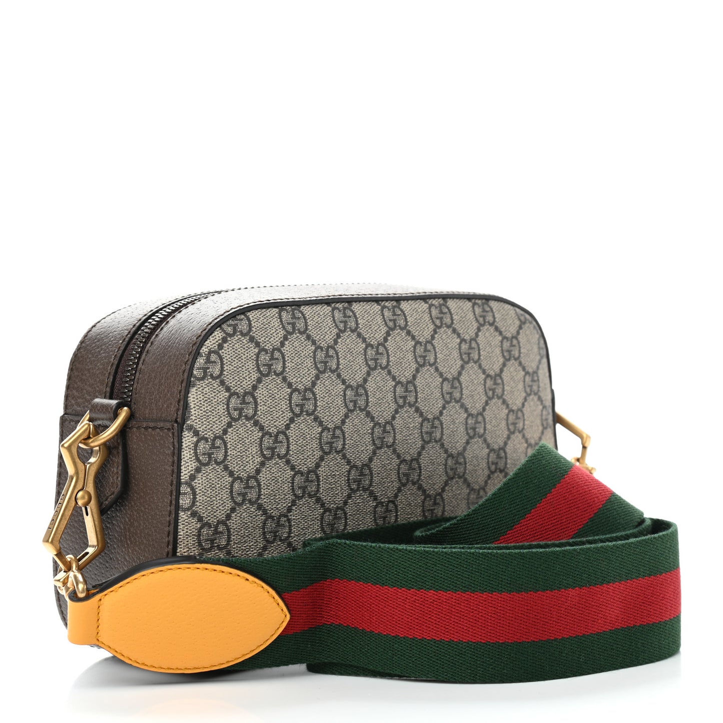 GG Supreme Monogram Web Neo Vintage Shoulder Bag Beige New Acero Crop
