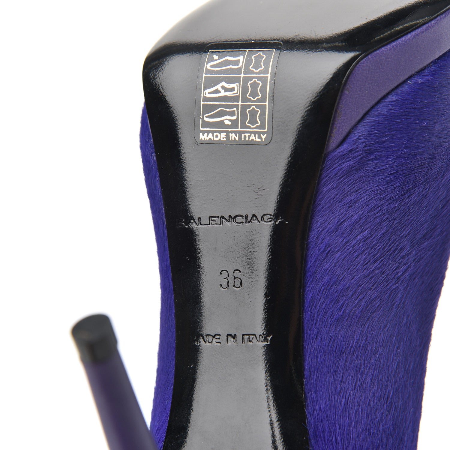 Balenciaga Pony Hair Pumps 36 Violet 7 of 18