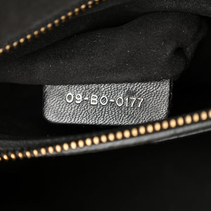Christian Dior Lambskin Cannage Studded Large Dioraddict Flap Bag Black 7 of 11