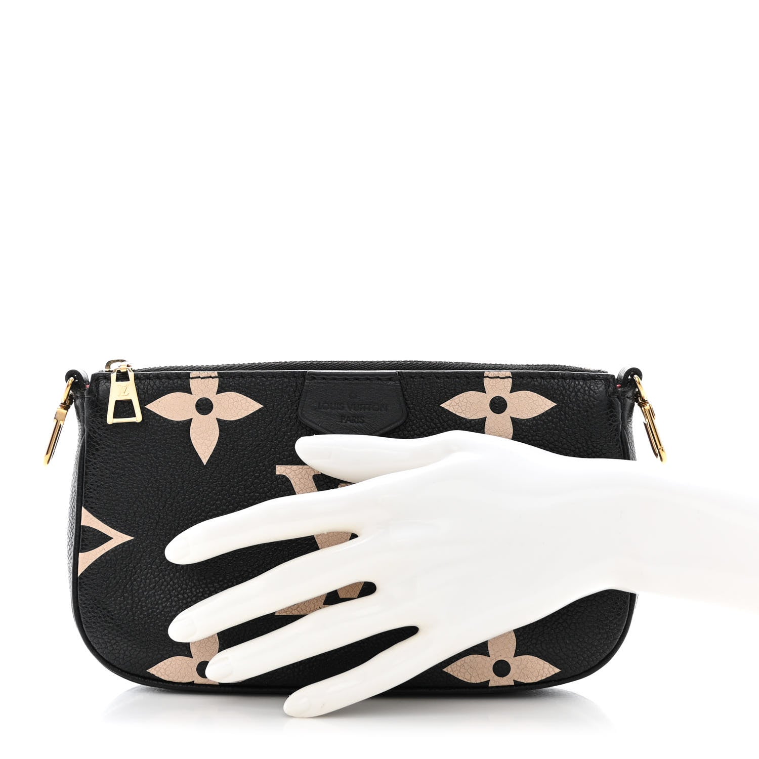 Louis Vuitton Empreinte Monogram Giant Multi Pochette Accessories Mini Pochette Black Beige 2 of 11