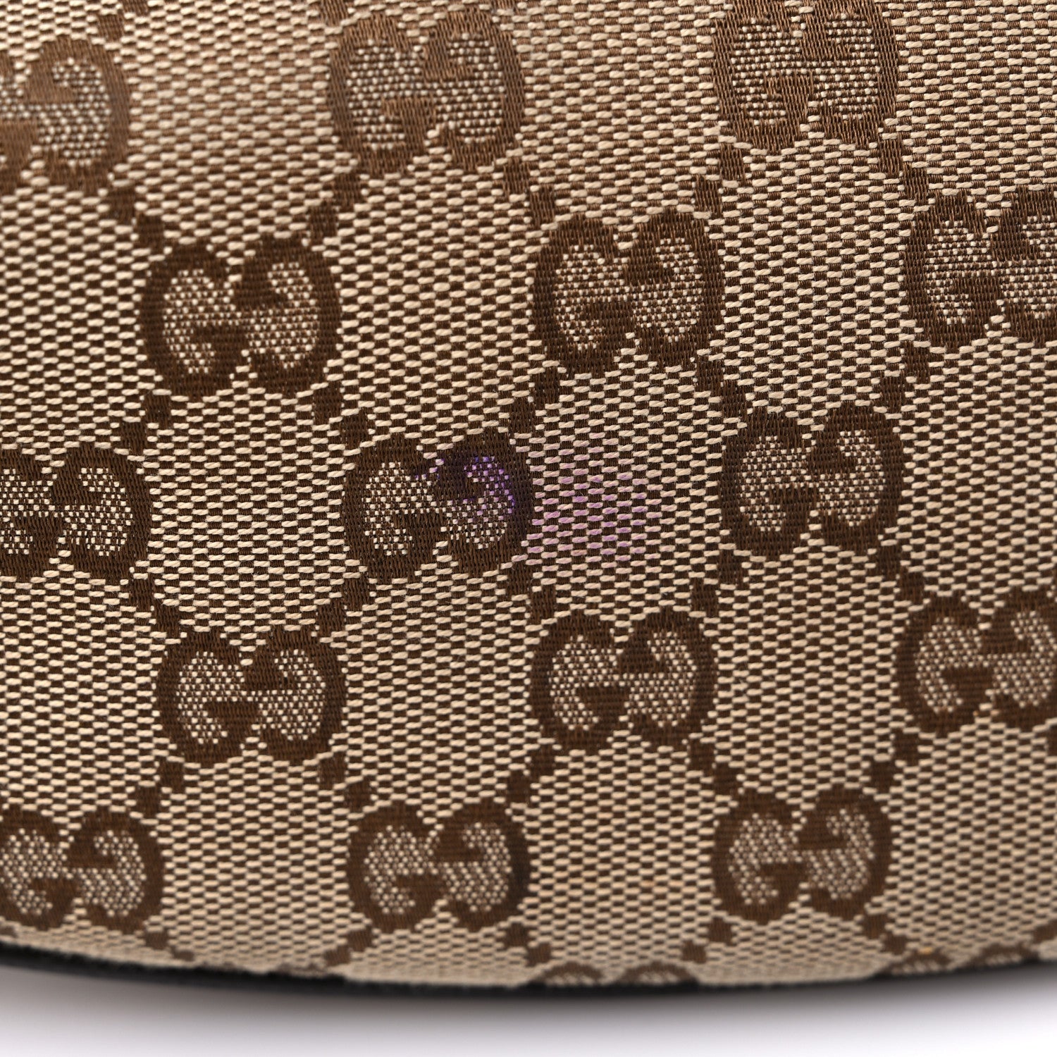 Gucci Monogram Web Medium Half Moon Hobo Dark Brown 12 of 14