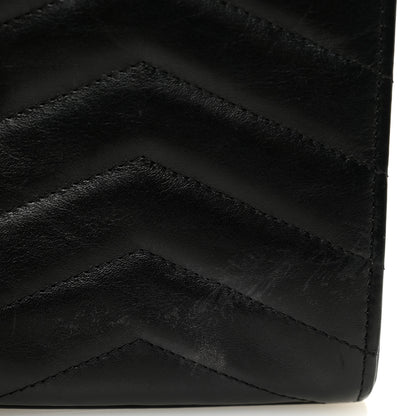 Chanel Calfskin Chevron Quilted Medal Mini Clutch With Chain  Black 13 of 14
