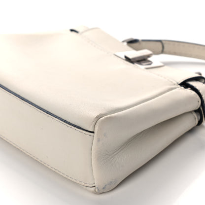 Fendi Shiny Nappa Micro Peekaboo Iconic Satchel White 11 of 15