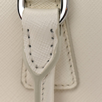 Prada Saffiano Lux Micro Galleria Shoulder Bag White 10 of 10