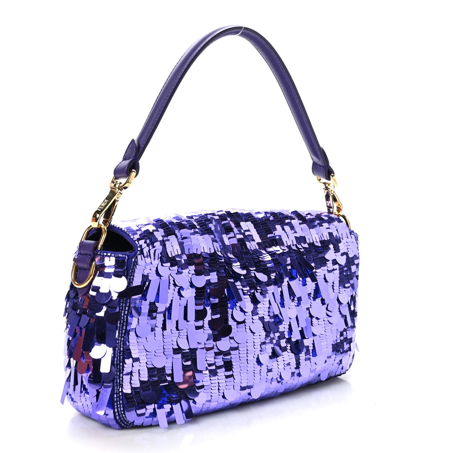 Sequin Paillettes Vitello Grace Sex and the City Baguette Viola Purple Rain