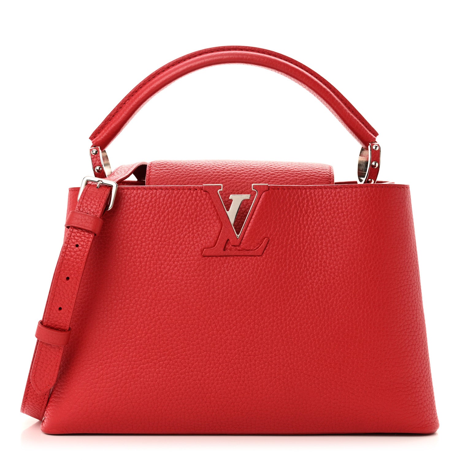 Louis Vuitton Taurillon Capucines PM Rubis 1 of 9