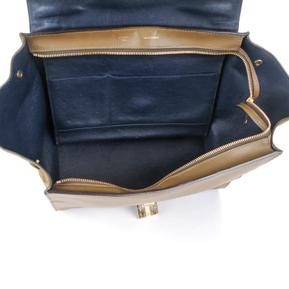 Celine Crocodile Embossed Nubuck Medium Trapeze Olive 5 of 9