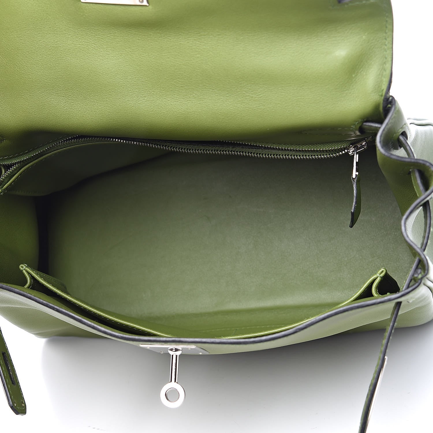 Hermes Swift Kelly Retourne 28 Pelouse 5 of 13